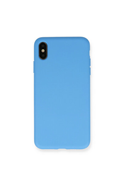 eco port iPhone XS Max Case Nano Velvet Silicone Inside - Blue