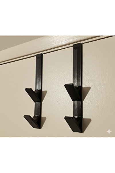 Wnew Kapı Arkası Askılık | Metal Siyah Çok Amaçlı Duvar Askısı | Mont Çanta H...