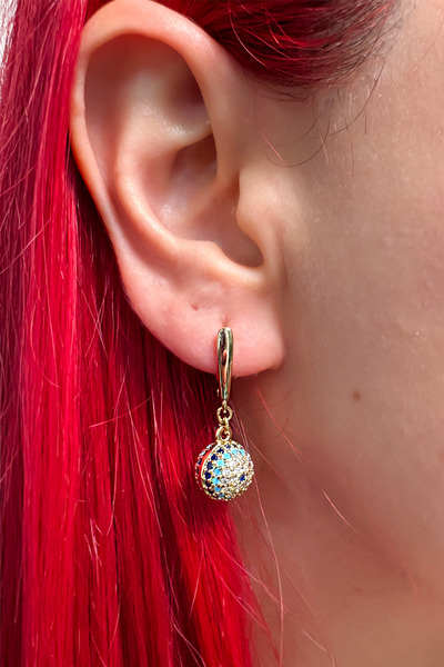 Funda Bijuteri Xuping Sallantili Nazar Earrings