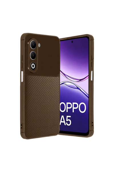 eco port Oppo A5 4g Auto Focus Carbon Cover - Brown