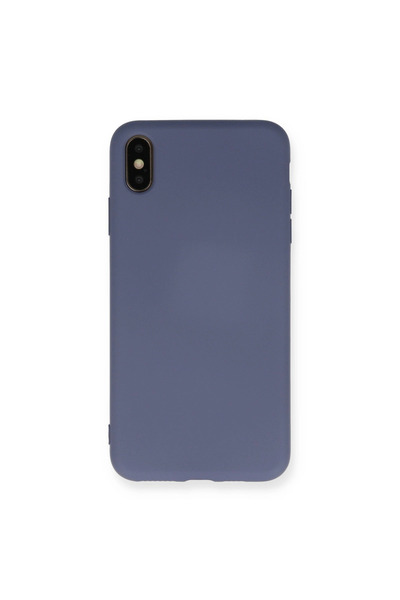 eco port iPhone XS Max Case Nano Velvet Silicone Inside - Gray