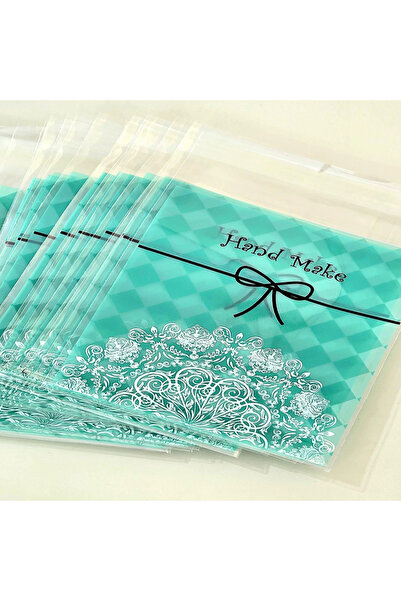 iğne izi Banded Transparent Patterned Bag Opp 10x10 Cm 95 Pieces