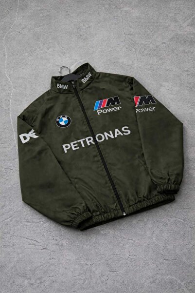 ModaTEKS معطف واق من المطر مطبوع عليه نقوش من قماش الكاكي للجنسين