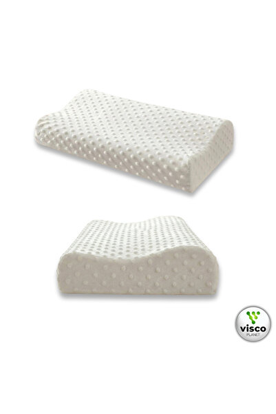 Visco Planet وسادة فيسكو لتقويم العظام للأطفال، وسادة نوم مريحة لدعم الرقبة و...