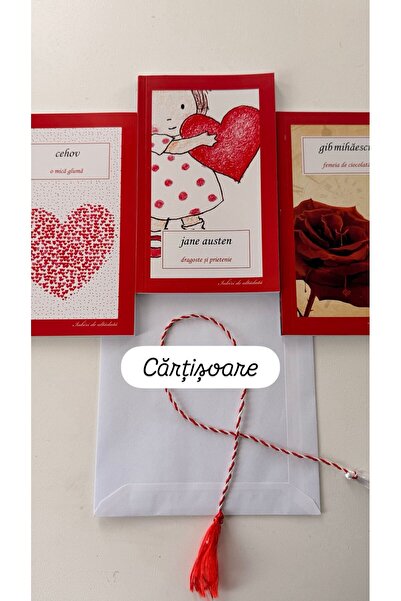 All Premium Mărțișor Set "Carțișoare" – 3 Pocket Books, Includes Envelope and...