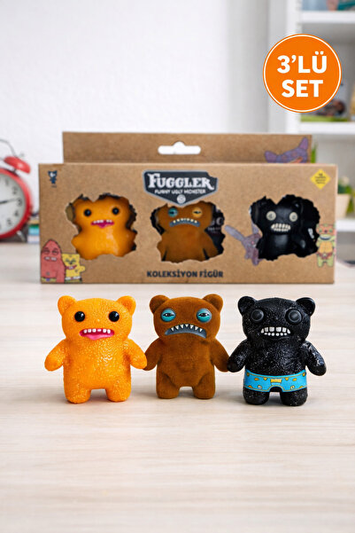 TOYFEST Fuggler Funny Ugly Monster 3’lü Koleksiyon Figür Seti – Renkli Komik ...