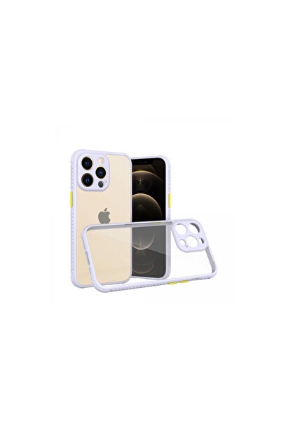 eco port Iphone 13 pro case miami transparent silicone - purple