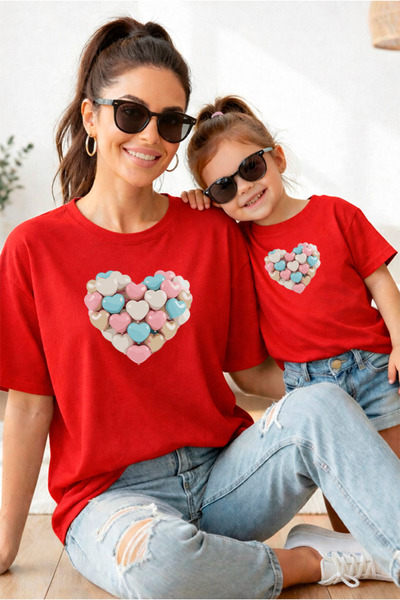 genosha Майка и дъщеря 100% памучна тениска Mama Mini Майка и дъщеря ЕДНА ЦЕНА