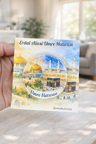 Tasarım 8 Adet umre Hediyeliği Açacaklı magnet