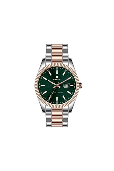 Raymond - Rym-613053 Men's Wristwatch - Stainless Steel - New Season Ipr-Green