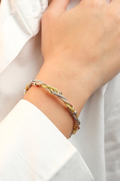 Kiriş Gümüş 925 Ayar Gümüş Sarmaşık Dorika Kadın Gümüş Bileklik