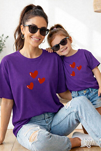 genosha Mother Daughter 100% Cotton T-Shirt Mama Mini Mother Daughter Single ...