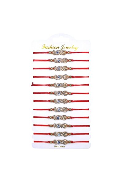 OEM Set de 12 brățări Mărțișor, NEVERMORE, Cristale LOVE, Mărime reglabilă, A...