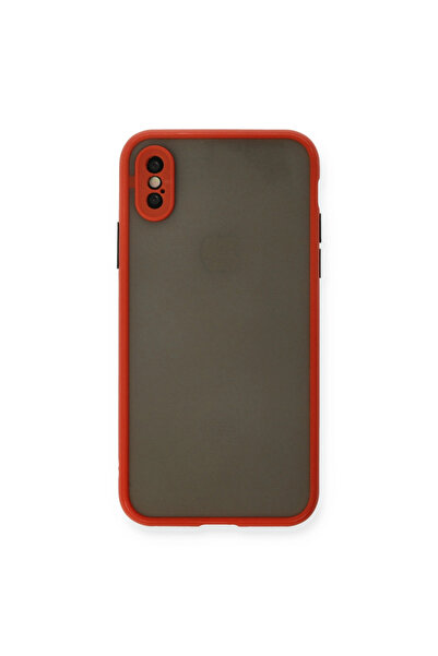 eco port غطاء سيليكون مونتريال لهاتف آيفون X - أحمر