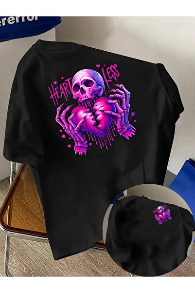 ALEYZA MODA Ειδικά τυπωμένο μπλουζάκι από βαμβάκι με λαιμόκοψη ποδηλάτου σε μ...