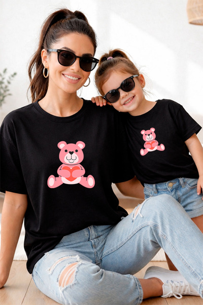 genosha Mother Daughter 100% Cotton T-Shirt Mama Mini Mother Daughter Single ...