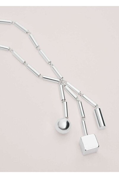 MANGO Woman Metal parçalı kolye ucu