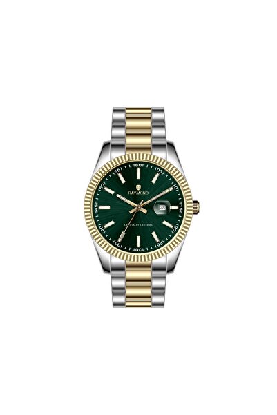 Raymond - Rym-613053 Men's Wristwatch - Stainless Steel - New Season Ipg-Green