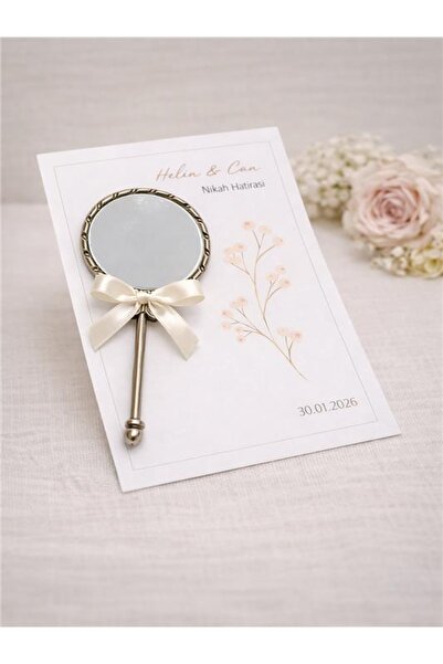 ADADESİGNED Kişiye Özel Nişan - Kına Hatıra Ayna (10 Adet)