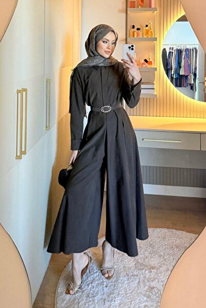 Şulemoda Giyim Selene Jumpsuit Brown