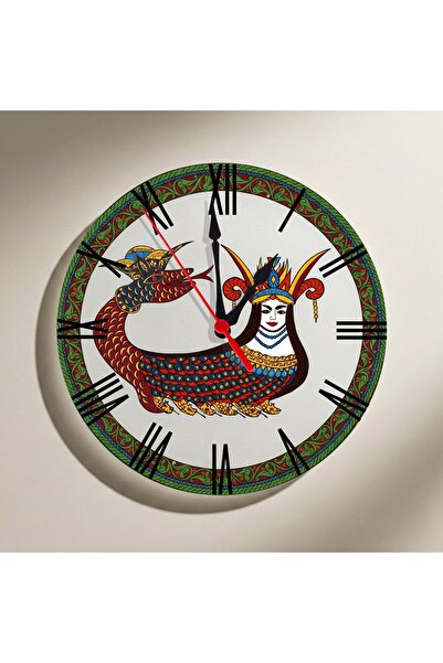 ZERYA ساعة حائط بتصميم شاهمران أصلي - ساعة شاهمران بأرقام رومانية أصلية