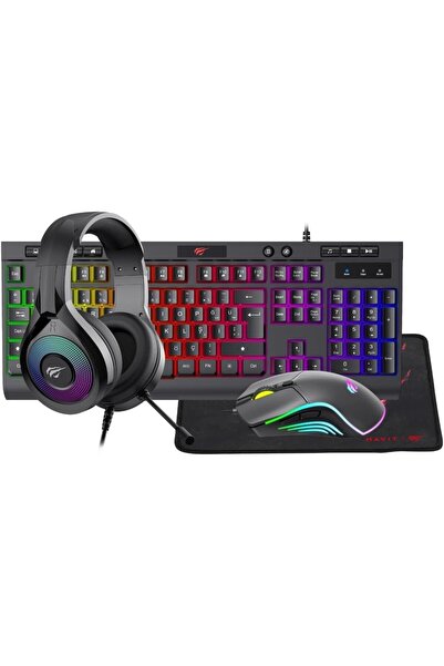 AyrStore Gamenote KB887CM-TUR 4'lü Gaming Set – Klavye, Mouse, Kulaklık, Mous...