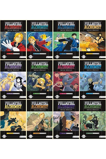 Akıl Çelen Kitaplar Fullmetal Alchemist 1-12. Ciltler 12 li Manga Seti