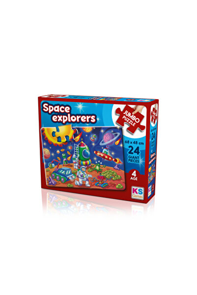 NO BRAND Space Explorers Giant Puzzle 24 Pieces