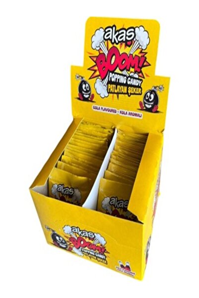 akas Akaş Boom Kola Aromalı Patlayan Şeker 4 gr 10 Adet