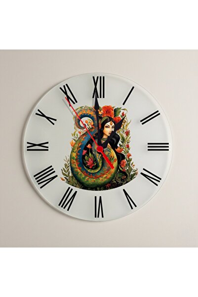 ZERYA ساعة حائط بتصميم أرقام رومانية للنساء من شاهمران - ساعة شاهمران