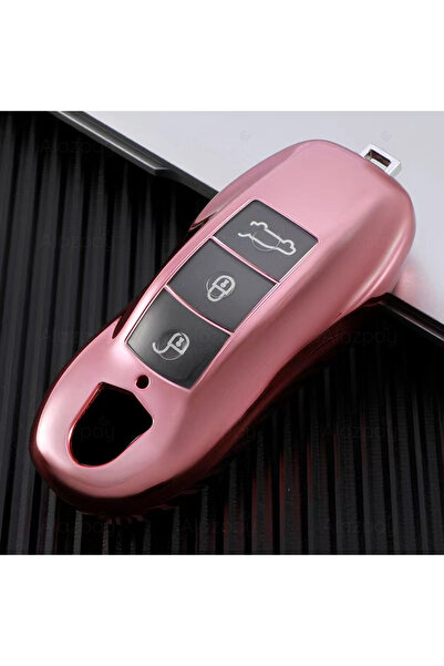 Alazpay Husă pentru chei din TPU pentru Porsche Cayenne Panamera Macan 718 91...