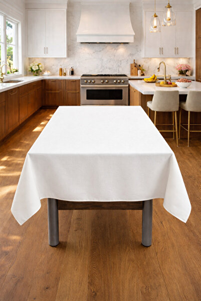 Rona Home Stain-Resistant Quality Tablecloth Water Repellent Premium Fabric S...