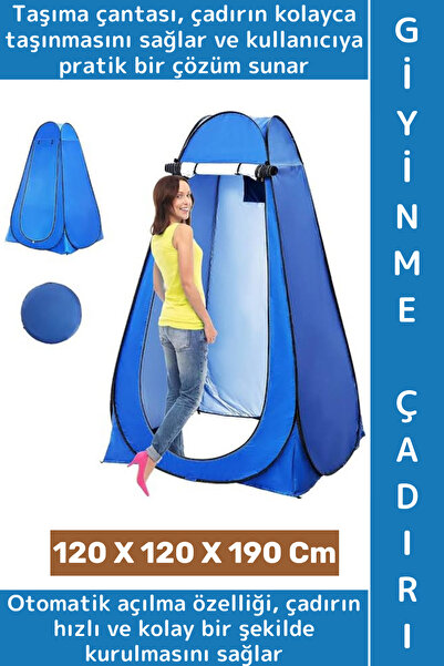 Wintoup Outdoor Piknik Balıkçılık Duş Tuvalet Gizlilik Pratik Taşıma Çantalı ...