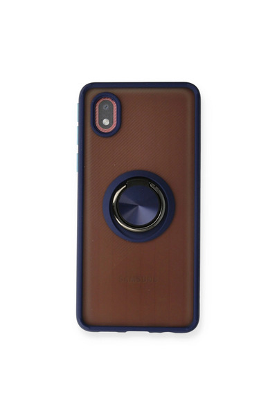 eco port غطاء حماية سامسونج جالاكسي A01 كور من السيليكون مع حلقة مونتريال - أ...