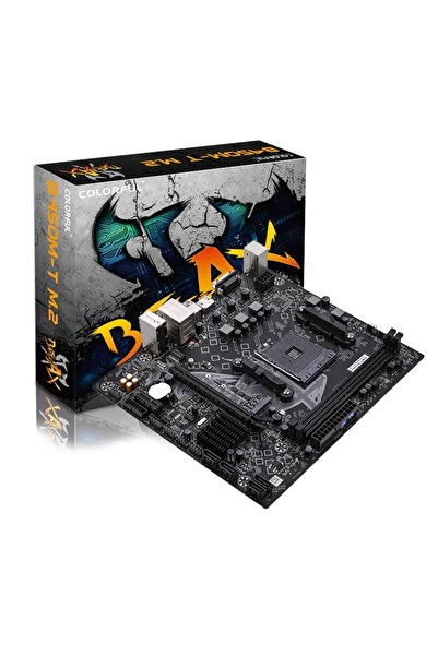Colorful BATTLE-AX B450M-T M.2 V14 DDR4 3600MHz mATX AM4 Gaming (Oyuncu) Anakart