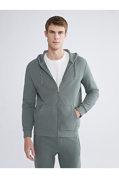 LC Waikiki I Hooded Long Sleeve Men's Zipper Sweatshirt from Freezen Store