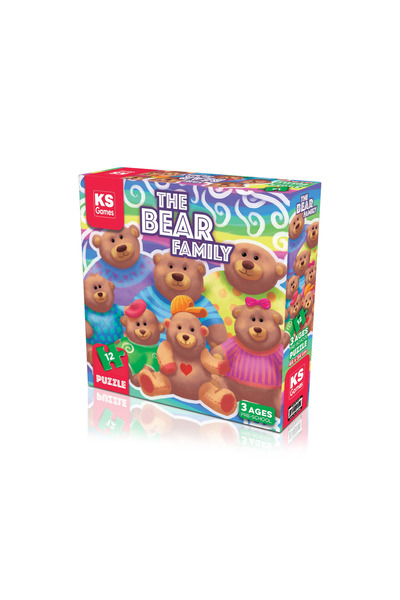 NO BRAND The Bear Family Puzzle 12 Pieces