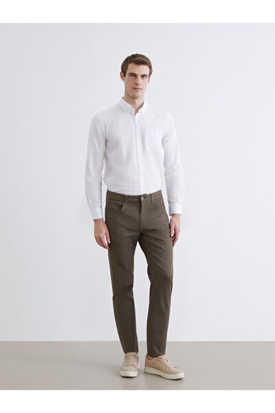 LC Waikiki Rmz Gi̇yi̇m Farkiyla Slim Fit Gabardine Men's Chino Trousers
