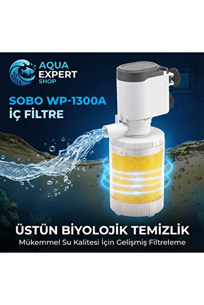 Sobo WP-1300A Akvaryum Iç Filtre 5W 400LT/S