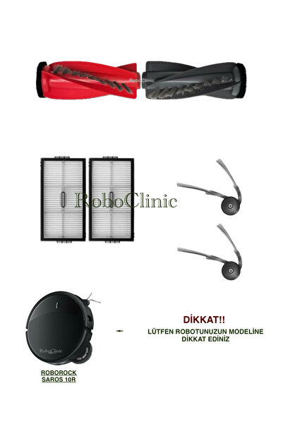 Roboclinic فرشاة بديلة متوافقة مع مكنسة روبوروك ساروس 10R الروبوتية، مجموعة ف...