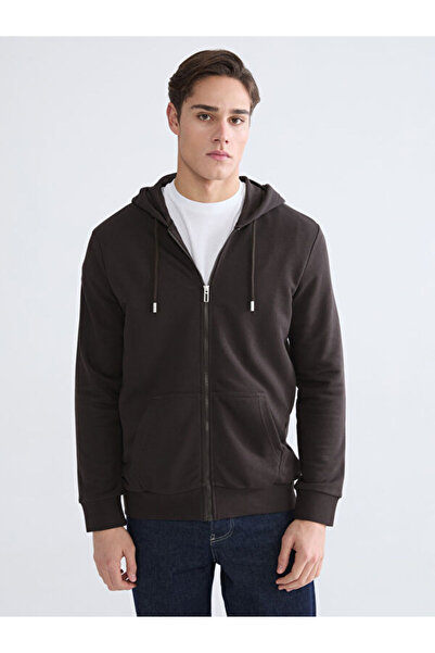 LC Waikiki Standardfit Hooded Men's Zipper Sweatshirt from Uzg Store for Styl...