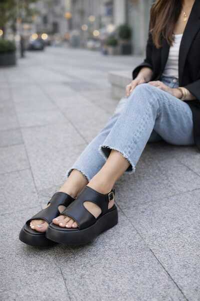 miss fırat Women's Buckle Sandals Comfortable and Stylish