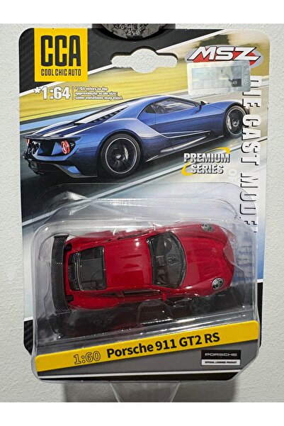 CCA 1/60 PORSCHE 911 GT2 RS KIRMIZI - Diecast Metal Oyuncak Araba