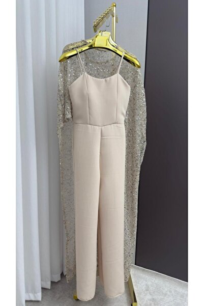 ABRARYZ The shimmering "Prestige" jumpsuit with a royal cape