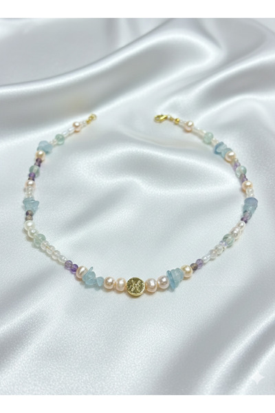 Sarıbel Kehribar BALIK BURCU MENEKŞE KOLYESİ