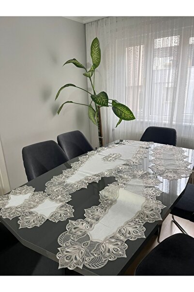 BRL ÇEYİZ HOME Luxury Living Room Sets with Lacquer Guipure on Linen