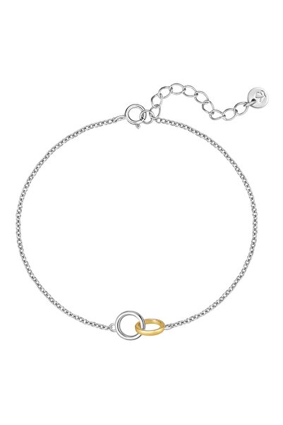 Glanzstücke München Silberarmband Armband Sterling Silber bicolor