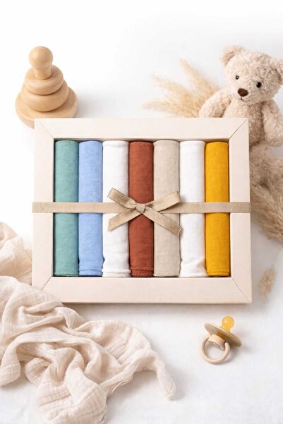 UmBaby Set of 7 Baby Boy Cotton Combed Cotton Mouth Wipes – 100% Cotton Organ...