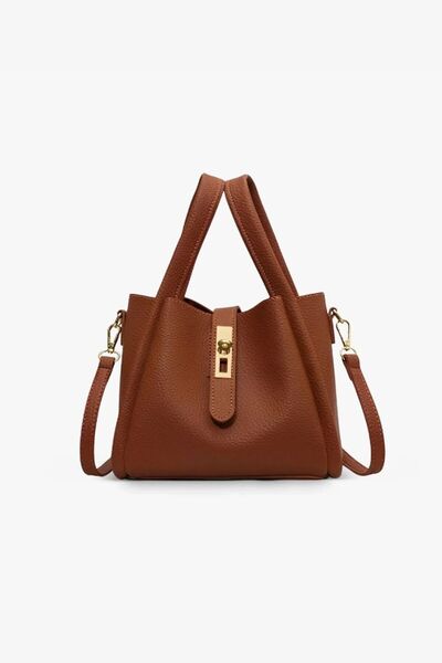 Trendyup Handbag and crossbody bag made of eco-leather with a makeup case, re...