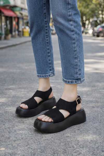 miss fırat Women's Buckle Sandals Comfortable and Stylish
